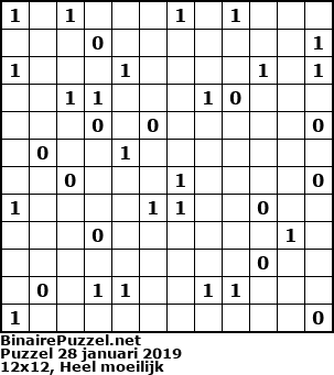 Binaire Puzzel