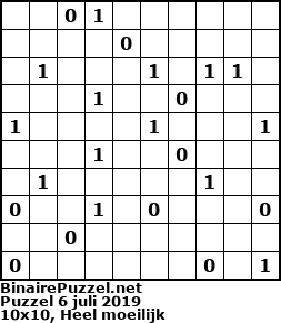 Binaire Puzzel