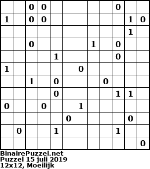 Binaire Puzzel
