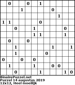 Binaire Puzzel