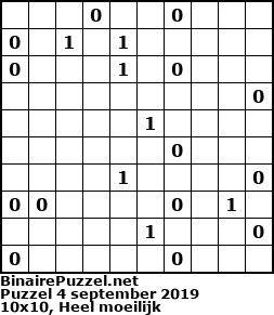 Binaire Puzzel