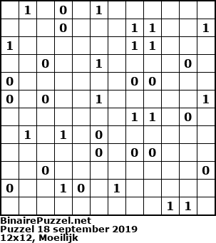 Binaire Puzzel