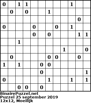 Binaire Puzzel