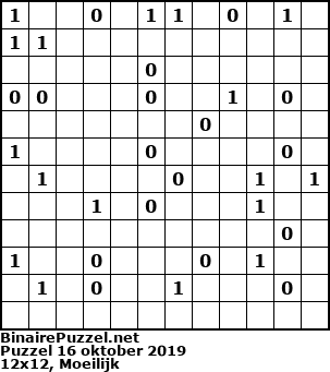 Binaire Puzzel