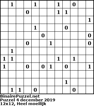 Binaire Puzzel