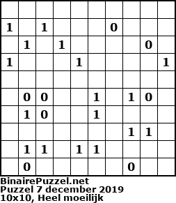 Binaire Puzzel