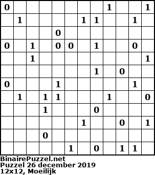 Binaire Puzzel