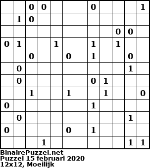Binaire Puzzel
