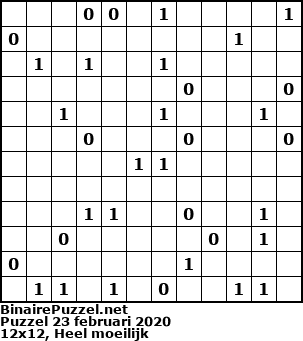 Binaire Puzzel