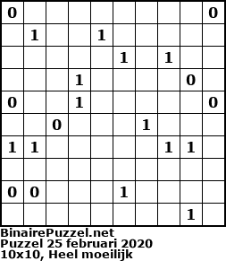 Binaire Puzzel