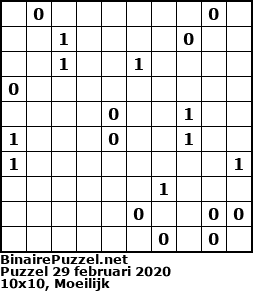 Binaire Puzzel