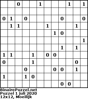 Binaire Puzzel