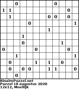Binaire Puzzel