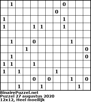 Binaire Puzzel