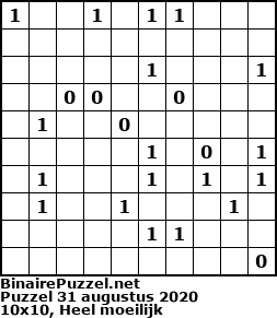Binaire Puzzel
