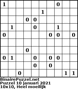 Binaire Puzzel
