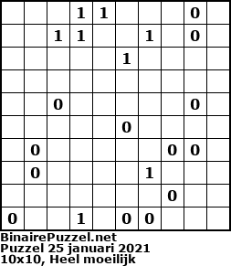Binaire Puzzel