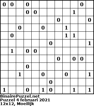 Binaire Puzzel