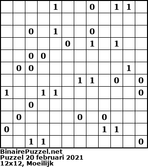 Binaire Puzzel