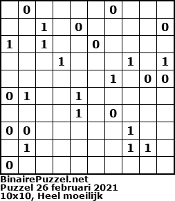 Binaire Puzzel