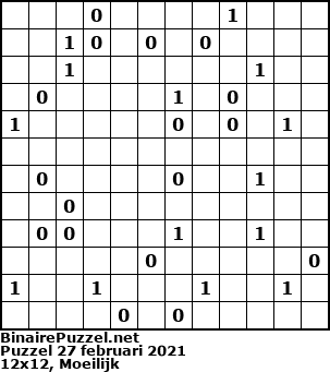 Binaire Puzzel