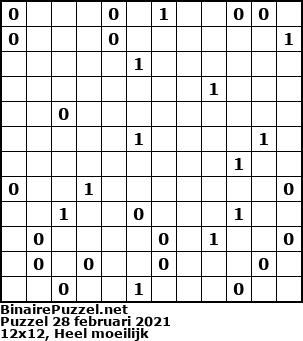 Binaire Puzzel