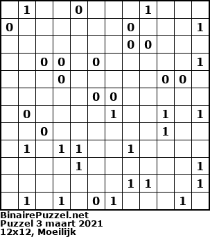Binaire Puzzel