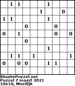 Binaire Puzzel