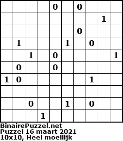 Binaire Puzzel