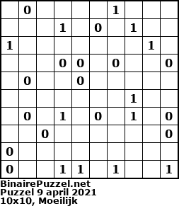 Binaire Puzzel