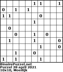 Binaire Puzzel