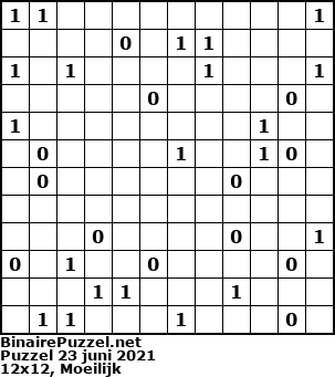 Binaire Puzzel