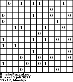 Binaire Puzzel