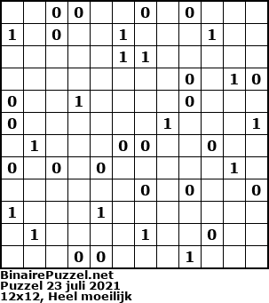 Binaire Puzzel