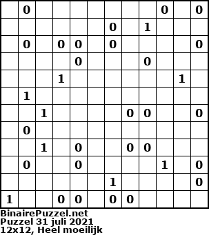 Binaire Puzzel