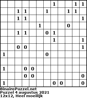 Binaire Puzzel