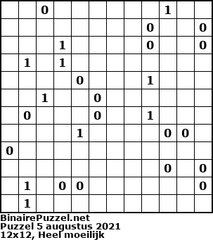 Binaire Puzzel