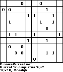 Binaire Puzzel