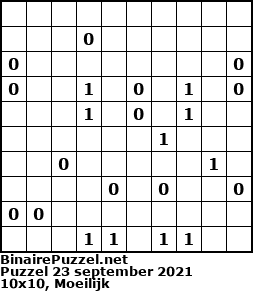 Binaire Puzzel