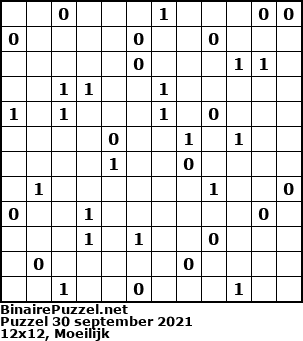 Binaire Puzzel