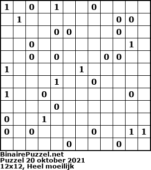 Binaire Puzzel