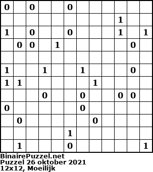 Binaire Puzzel