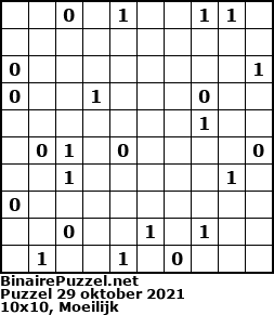 Binaire Puzzel