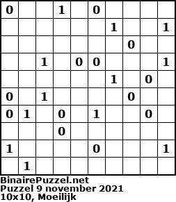 Binaire Puzzel