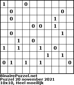 Binaire Puzzel