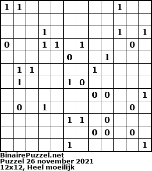 Binaire Puzzel