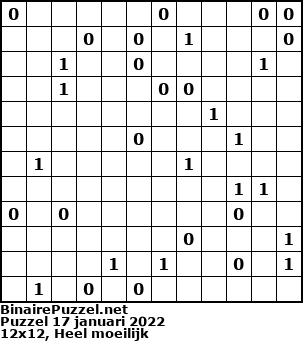 Binaire Puzzel