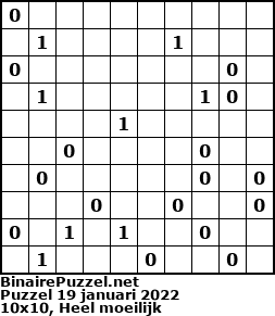Binaire Puzzel