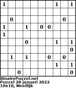 Binaire Puzzel