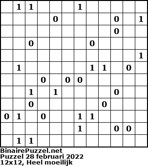 Binaire Puzzel